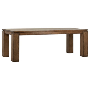 Dovetail Datona 86" Rectangular Reclaimed Pine Block 4 Leg Dining Table DOV38004MB