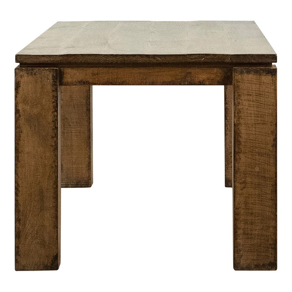 Dovetail Datona 86" Rectangular Reclaimed Pine Block 4 Leg Dining Table DOV38004MB