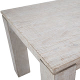 Dovetail Datona 86" Rectangular Reclaimed Pine Block 4 Leg Dining Table DOV38004