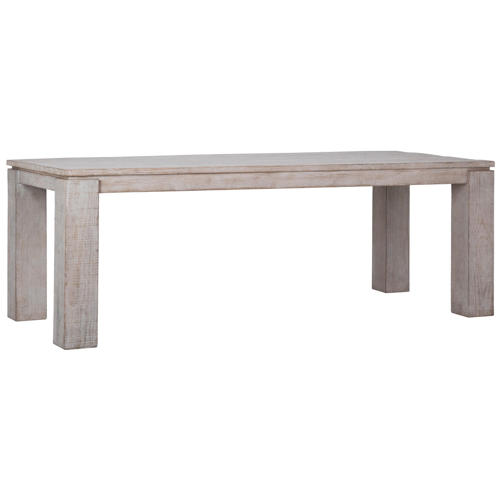 Dovetail Datona 86" Rectangular Reclaimed Pine Block 4 Leg Dining Table DOV38004