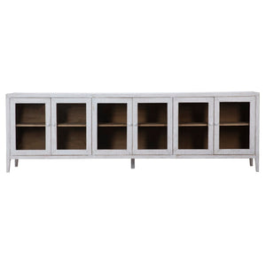 Dovetail Ellie Reclaimed Pine and Glass Sideboard  DOV38012LT