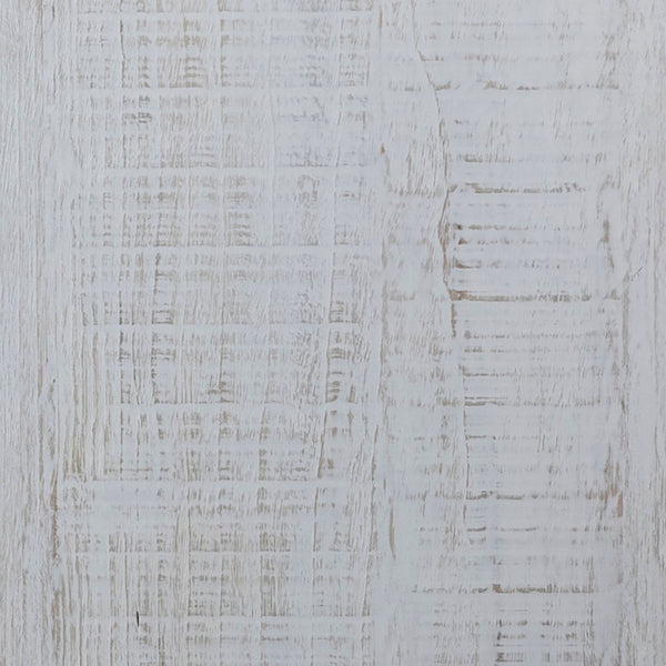 Dovetail Agno 109" Reclaimed Pine White Wash Sideboard with Glass Front Doors DOV38012