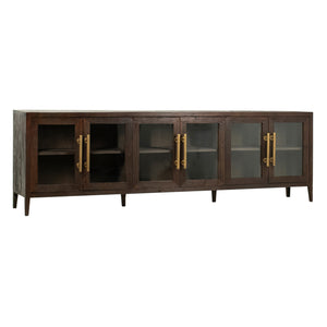 Dovetail Ellie Reclaimed Pine and Glass Sideboard  DOV38023