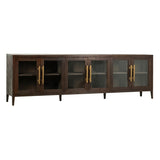 Dovetail Ellie Reclaimed Pine and Glass Sideboard  DOV38023