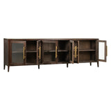 Dovetail Ellie Reclaimed Pine and Glass Sideboard  DOV38023