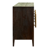 Dovetail Ellie Reclaimed Pine and Glass Sideboard  DOV38023