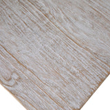Dovetail Datona 22" Square Reclaimed Pine White Wash Block Feet Side Table DOV38037WH