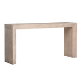 Oslo Reclaimed Pine Waterfall Style Rectangular Console Table in a Light Warm Wash Finish