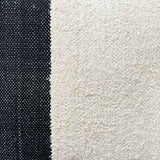 Dovetail Blok Handwoven Cotton Black and White Color Block Pillow DOV4118