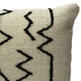 Dovetail Axon Handwoven Cotton Pillow with Embroidered Accents 20"x20" Square Pillow DOV4123