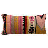 Dovetail Phoenix Handwoven Wool Multicolored Patterned Pillow DOV4125
