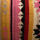 Dovetail Phoenix Handwoven Wool Multicolored Patterned Pillow DOV4125