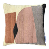 Dovetail Chelet Handwoven and Hand Tufted Multi Colored Wool Throw Pillow DOV4128