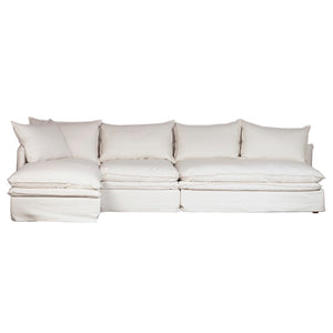 Dovetail Avesta L-Shape Sofa With Left Side Chaise Perf Fabric DOV4527