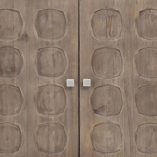 Dovetail Victoria 72" Reclaimed Pine 4-Door Sideboard in Black and Antique Natural Finish DOV50027DK