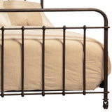 Dovetail Trinity Wrought Iron Distressed Antique Finish Traditional Sleigh Bed DOV5041EK