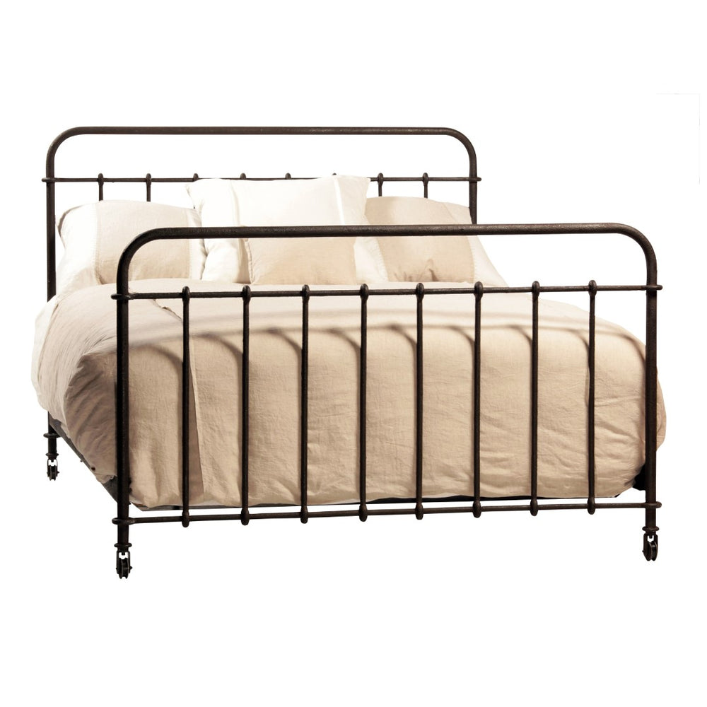 Dovetail Trinity Wrought Iron Distressed Antique Finish Traditional Sleigh Bed DOV5041Q