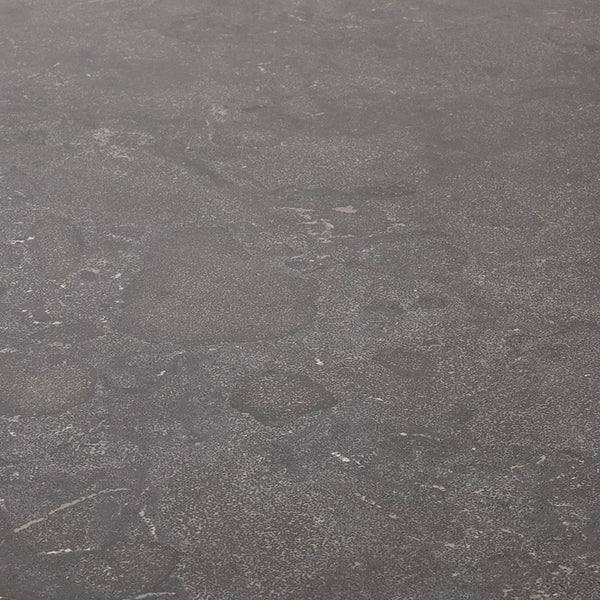 Dovetail Atlanta Iron Pedestal with Inlayed Stone in Oak Top Oval Dining Table DOV5387