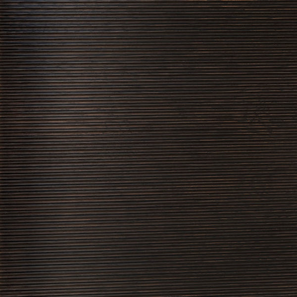 Dovetail Meryl Antique Black Oak and Forged Iron Modern Wingback Panel Bed DOV5461Q