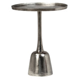 Dovetail Blake Round Aluminum Decorative Pedestal Base Side Table DOV8330