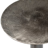 Dovetail Blake Round Aluminum Decorative Pedestal Base Side Table DOV8331