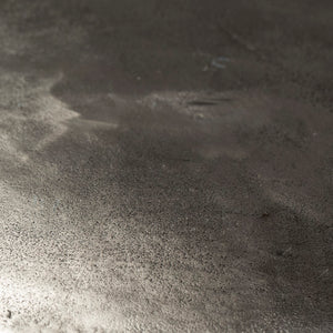 Dovetail Blake 30" Round Aluminum Black Patina Raw Nickel Modern Pedestal Dining Bistro Table DOV8332