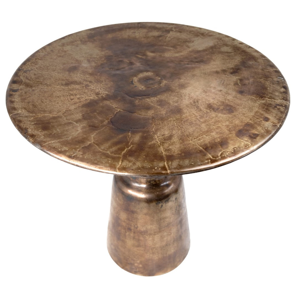 JILL Bronze Ancien (ensemble 2 personnes) Table ronde en aluminium 85 cm