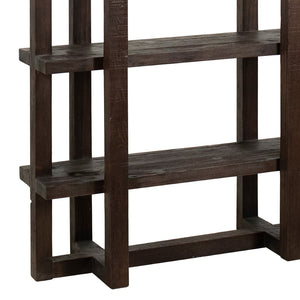 Dovetail Hannah 95" Tall Modern Reclaimed Pine Bookcase,  DOV959DK