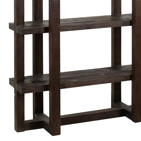 Dovetail Hannah 95" Tall Modern Reclaimed Pine Bookcase,  DOV959DK