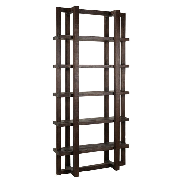 Dovetail Hannah 95" Tall Modern Reclaimed Pine Bookcase,  DOV959DK