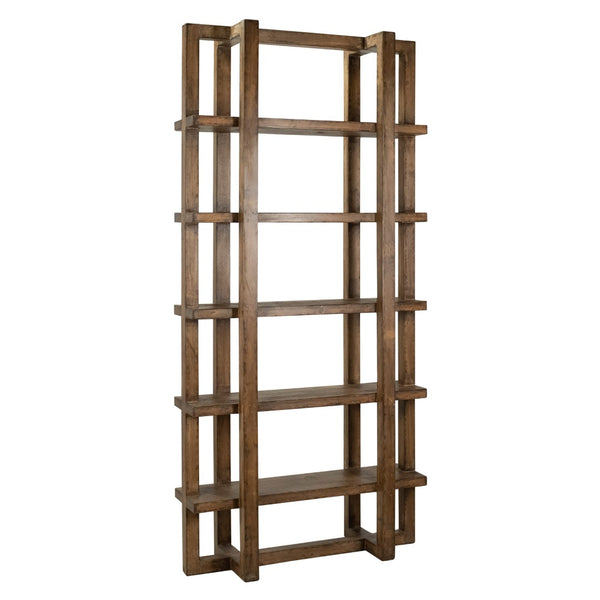 Dovetail Hannah 95" Tall Modern Reclaimed Pine Bookcase,  DOV959MB