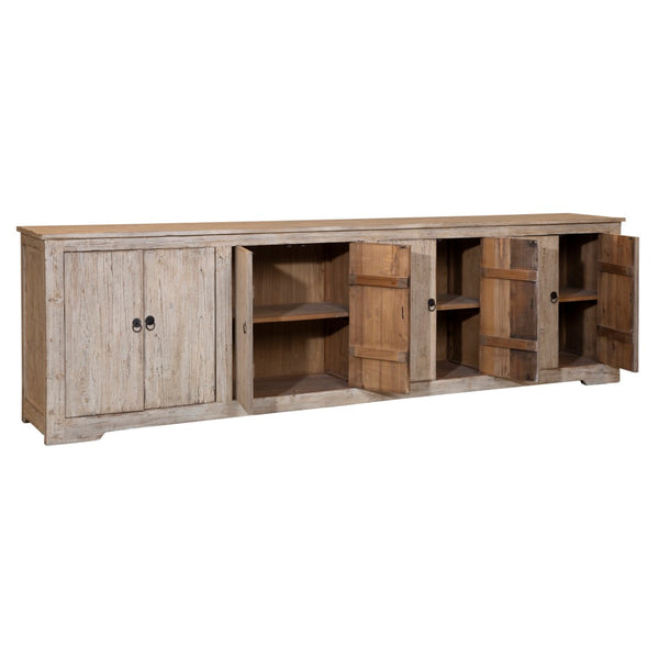 Dovetail Nico 109" Reclaimed Pine Light Wash Reclaimed Pine Sideboard DOV960