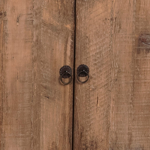 Dovetail Patton 87" Reclaimed Pine Textured Sideboard in Medium Brown DOV964