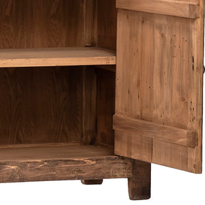 Dovetail Patton 87" Reclaimed Pine Textured Sideboard in Medium Brown DOV964