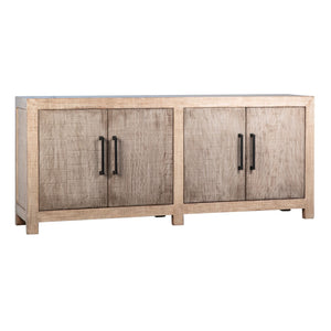 Dovetail Evie 84" Reclaimed Pine Two Tone 4-Door Sideboard DOV985