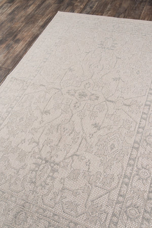 Momeni Erin Gates Downeast DOW-3 Machine Made Transitional Oriental Indoor/Outdoor Area Rug Grey 9'10" x 13'2" DOWNEDOW-3GRY9AD2
