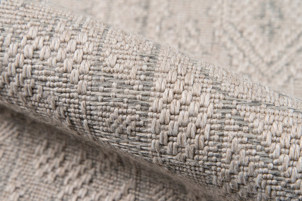 Momeni Erin Gates Downeast DOW-3 Machine Made Transitional Oriental Indoor/Outdoor Area Rug Grey 9'10" x 13'2" DOWNEDOW-3GRY9AD2