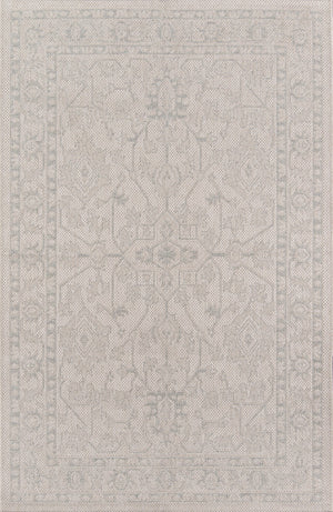 Momeni Erin Gates Downeast DOW-3 Machine Made Transitional Oriental Indoor/Outdoor Area Rug Grey 9'10" x 13'2" DOWNEDOW-3GRY9AD2