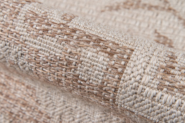 Momeni Erin Gates Downeast DOW-5 Machine Made Transitional Oriental Indoor/Outdoor Area Rug Beige 9'10" x 13'2" DOWNEDOW-5BGE9AD2