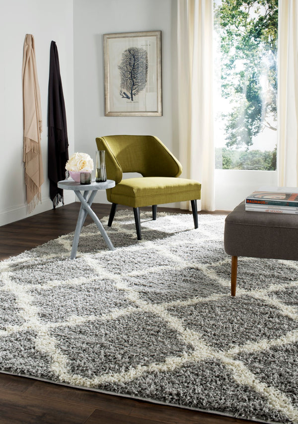 Safavieh Dallas Shag 257 Flat Weave Polypropylene Shag & Flokati Rug SGD257G-4SQ
