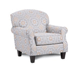 Fusion 532 Transitional Accent Chair 532 EVANWOOD SMOKEY BLUE