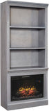 Aspenhome Churchill Traditional 74" Fireplace Display Case DR3472F/12-GHT