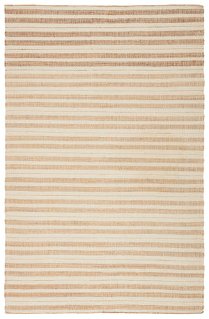 Jaipur Living Rey Natural  Striped Tan/ Ivory Area Rug (10'X14')