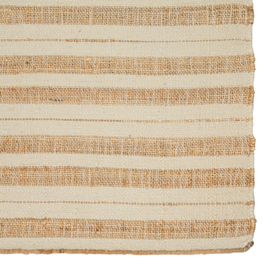 Jaipur Living Rey Natural  Striped Tan/ Ivory Area Rug (10'X14')