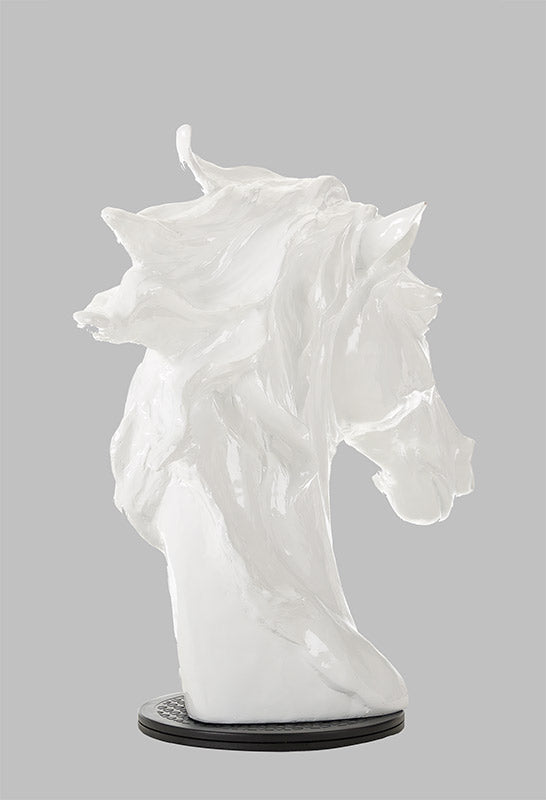 VIG Furniture Modrest SZ0002 - Modern White Horse Head Sculpture VGSZ-0002-WHT