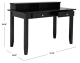 Winsome 2 Drawer Desk Matte Black Wood DSK1402A