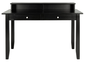 Winsome 2 Drawer Desk Matte Black Wood DSK1402A