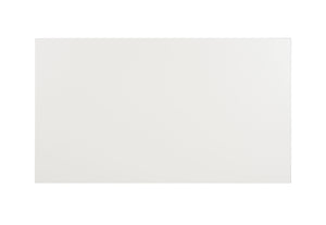 Hayden 3 Shelf Standing Desk in White / Chrome