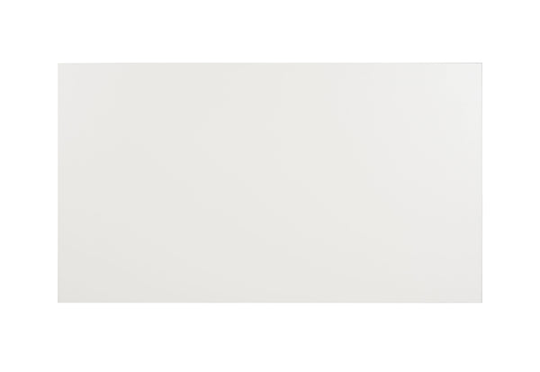 Hayden 3 Shelf Standing Desk in White / Chrome