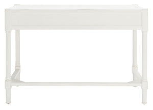 Filbert Writing Desk Distressed White Wood DSK5701A